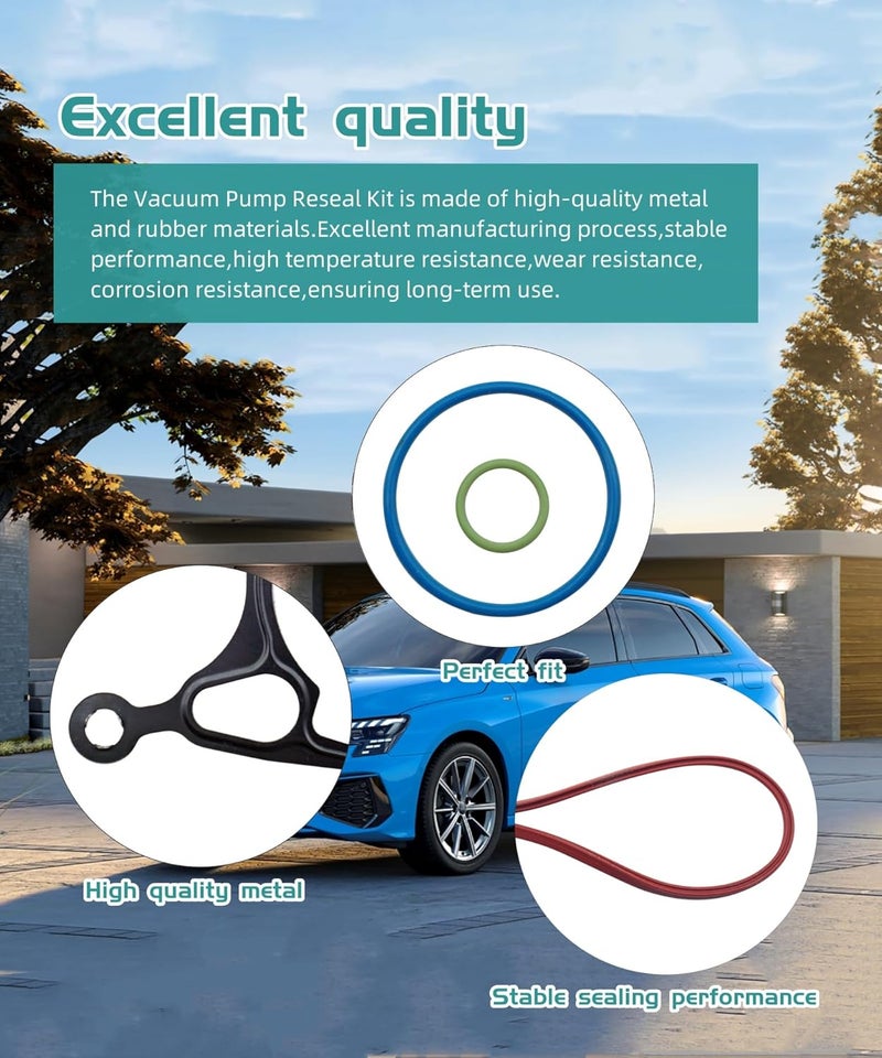 Maigoo Vacuum Pump Reseal/Rebuild Kit Gasket Fits for VW GTI GLI Golf Jetta Beetle Passat &Audi B8 A4 Q5 Q7 A3 A5 A6 1.8T & 2.0T TSI/TFSI,Replaces 06J145100C/G/P/N/F - Image 4